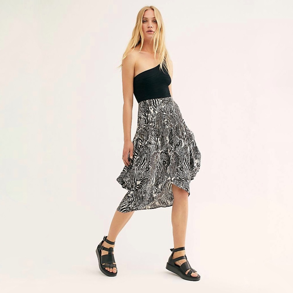 Free People Angels Handkerchief Midi Skirt NWT
